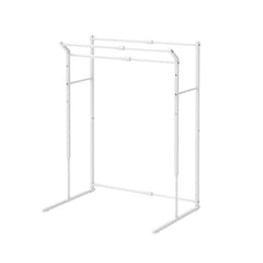伸縮クローゼットハンガーラック 3連 縦横伸縮タイプ マットホワイト OHW-80WH