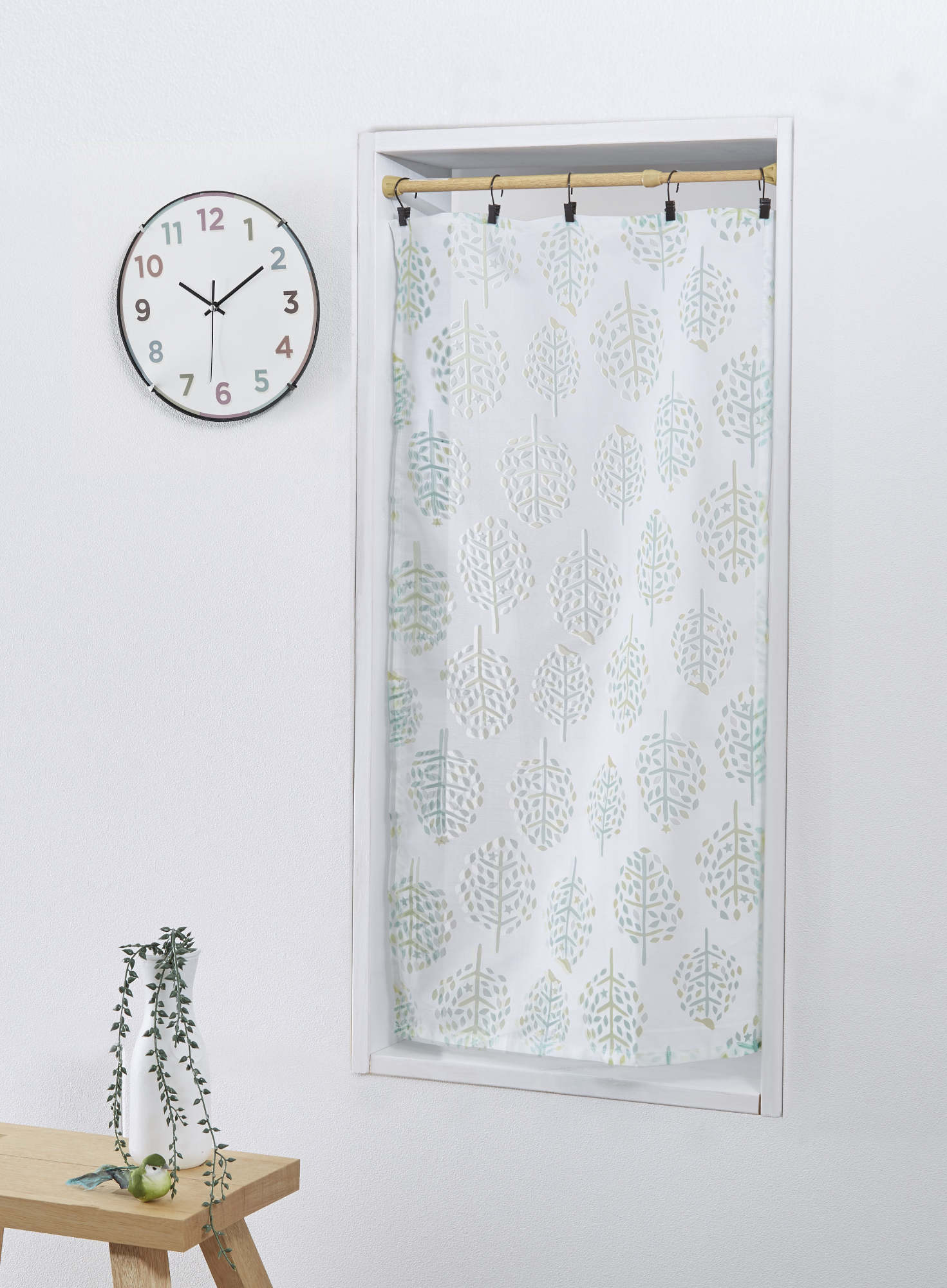 突っ張り棒 木目 耐荷重8〜4kg 幅32〜46cm RPM-1