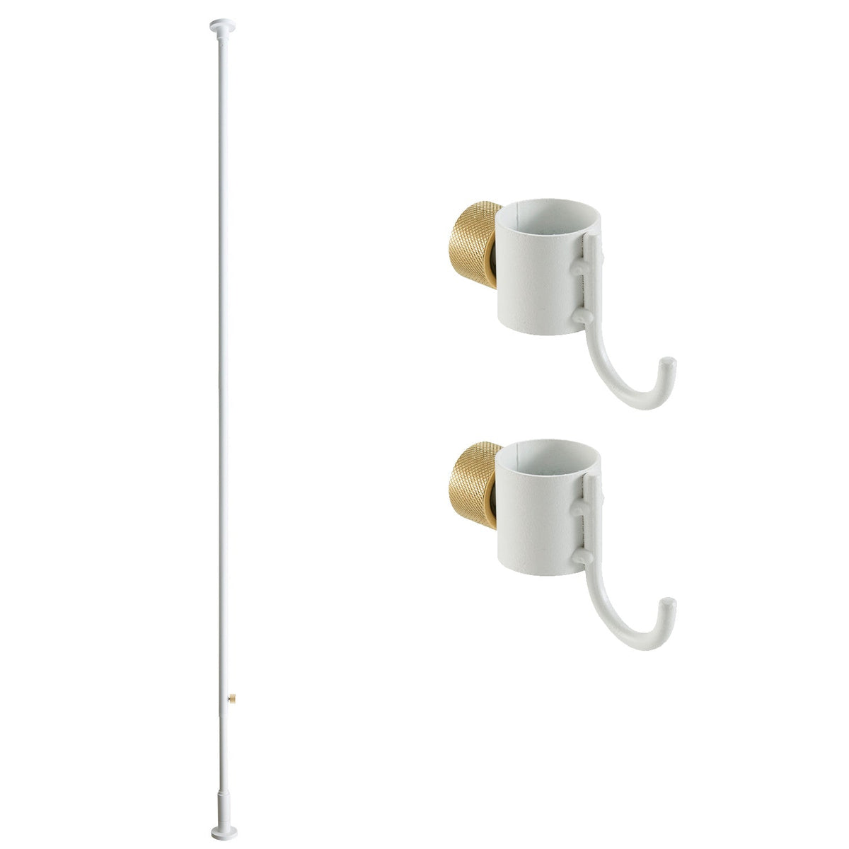 【アウトレット商品】DRAW A LINE Rod C+Hook A×2 SET White SET-D-HOOK2-WHZ