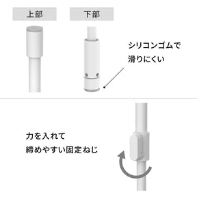 キッチン突っ張りパネルラック マットホワイト SPL-11WH