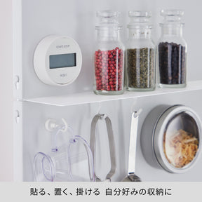 キッチン突っ張りパネルラック マットホワイト SPL-11WH