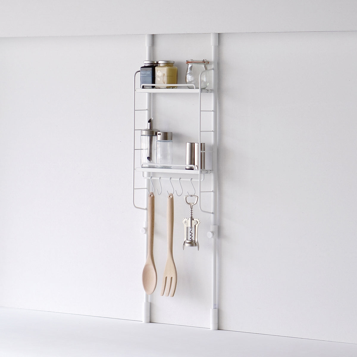 SPLUCE スリムポールラックS ハンガーset ホワイト SPL-1