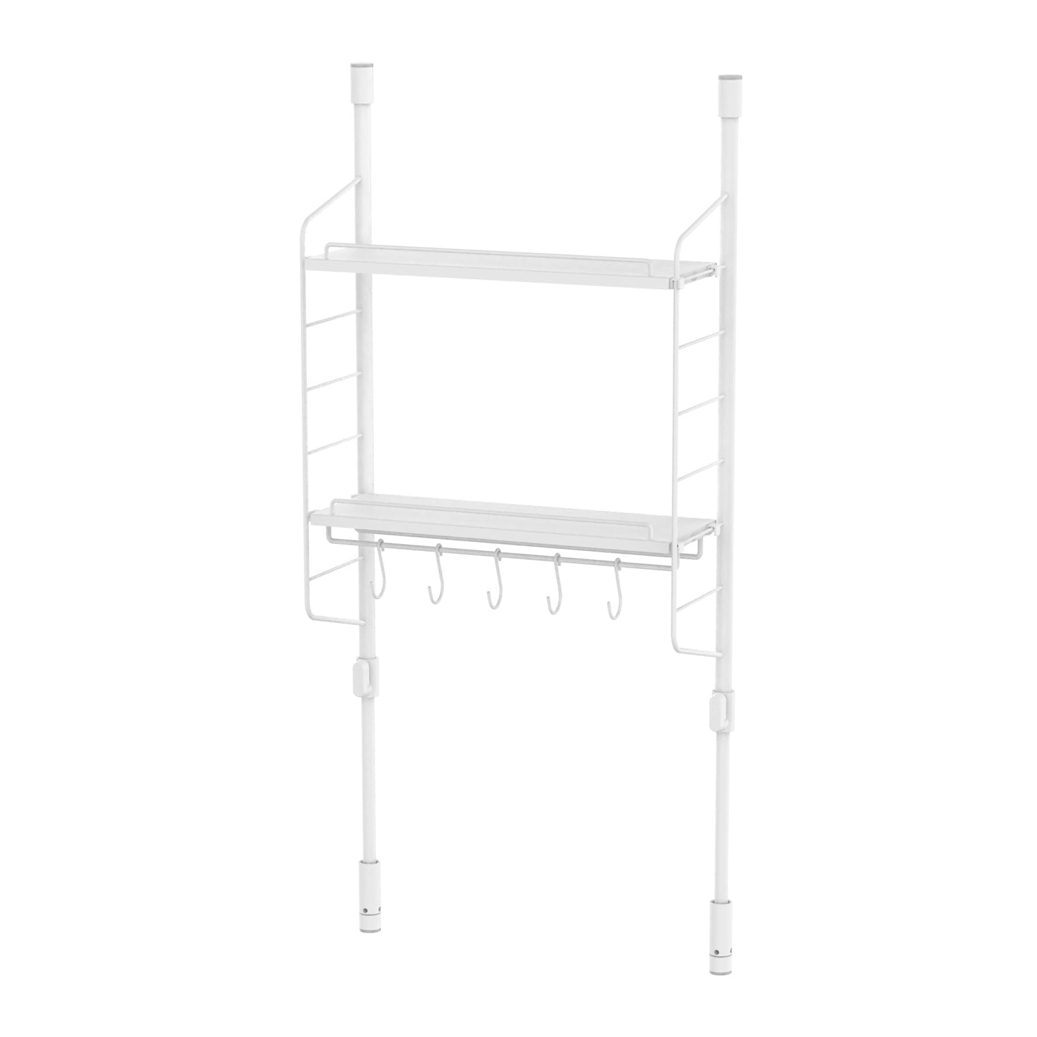キッチン突っ張りラック トレイセット マットホワイト SPL-2WH