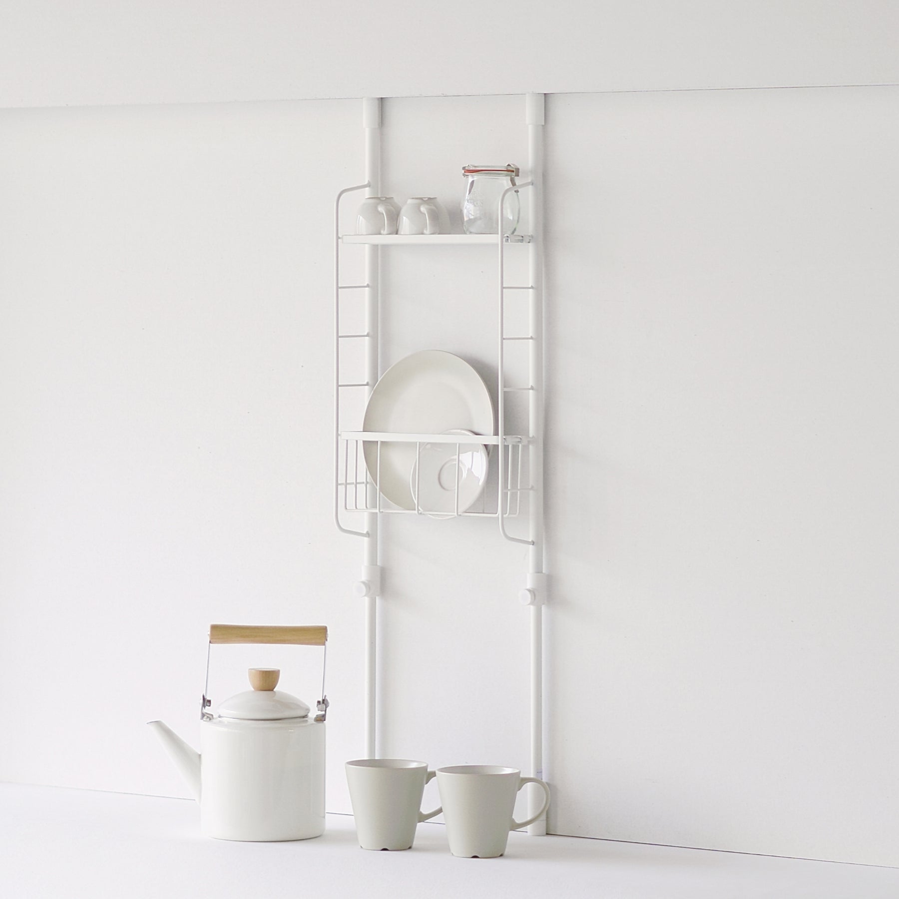 SPLUCE スリムポールラックS メッシュset ホワイト SPL-3