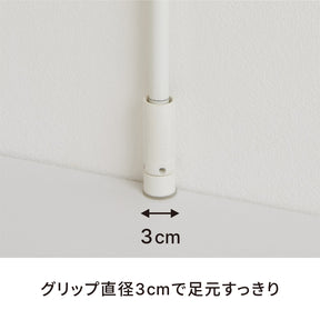 キッチン突っ張りラック バスケットセット マットホワイト SPL-4WH