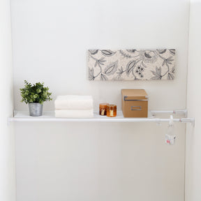 突っ張り棚 強力 ホワイト 耐荷重40〜20kg 幅108〜147cm TAI-3