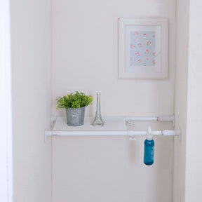 突っ張り棚 強力 ホワイト 耐荷重50〜30kg 幅50〜73cm TAI-5