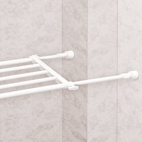 突っ張り棚 ホワイト 耐荷重15〜10kg 幅35〜48cm TS-35