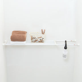 突っ張り棚 ホワイト 耐荷重15〜10kg 幅65〜93cm TS-65