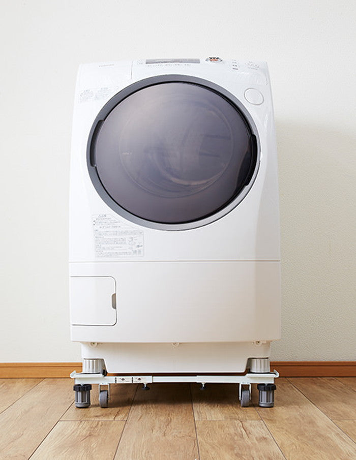 洗濯機台 耐荷重150kg(移動時100kg) 幅48〜78cm 奥行39〜61cm｜平安伸