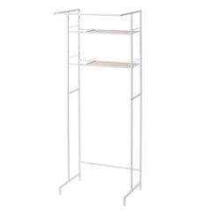 伸縮ランドリーラック ハンガーバー付き 幅64～82cm／マットホワイト HSR-5WH