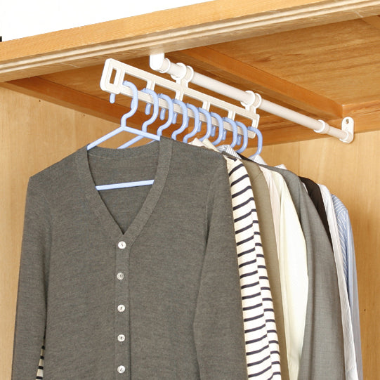 押入れスライドハンガー ホワイト ネジ固定式 OBH-70W