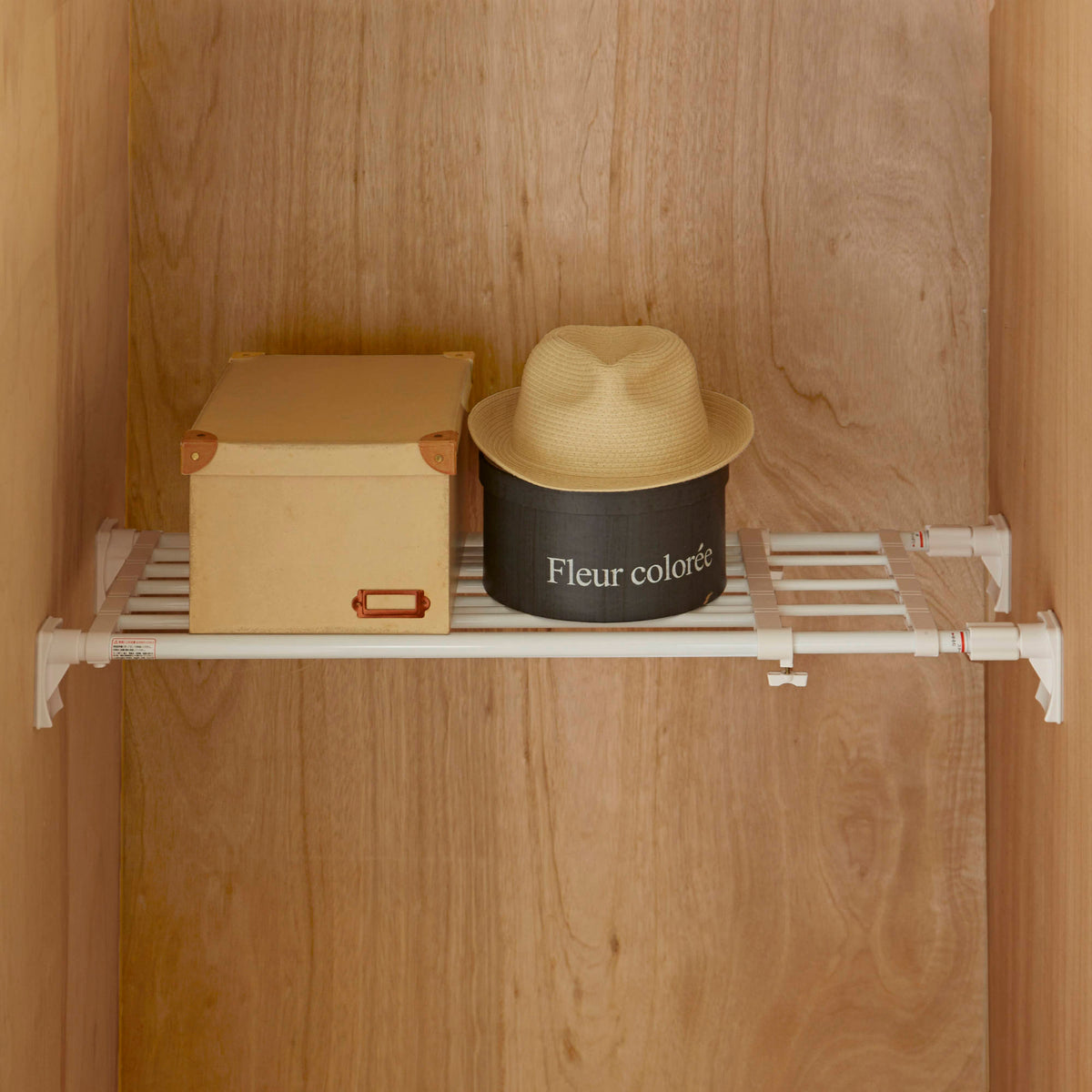 突っ張り棚 超強力 ワイド ホワイト 耐荷重60〜40kg 幅75〜120cm RA-11