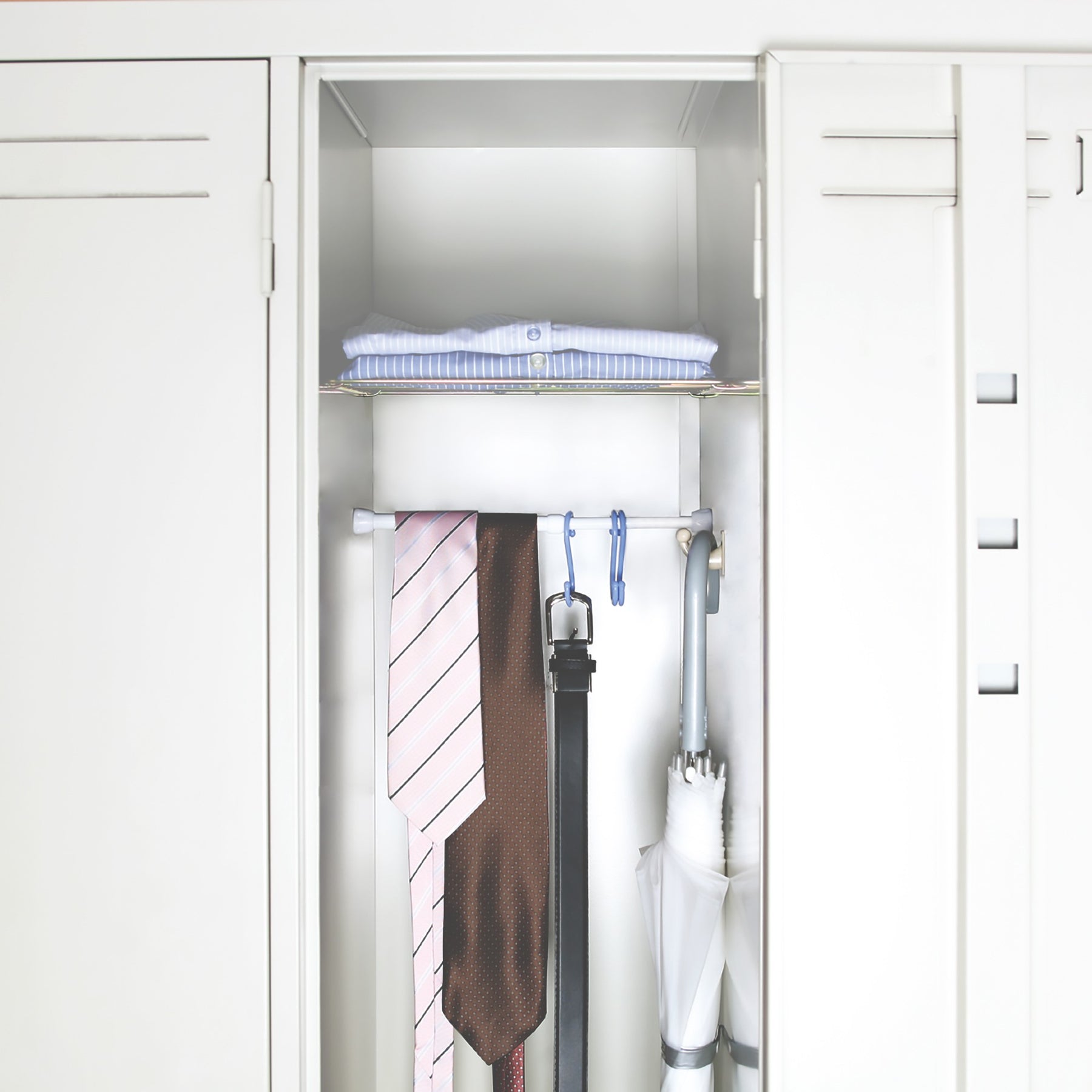 突っ張り棒 隙間収納 ホワイト 耐荷重2kg 幅16〜21cm SMP-12