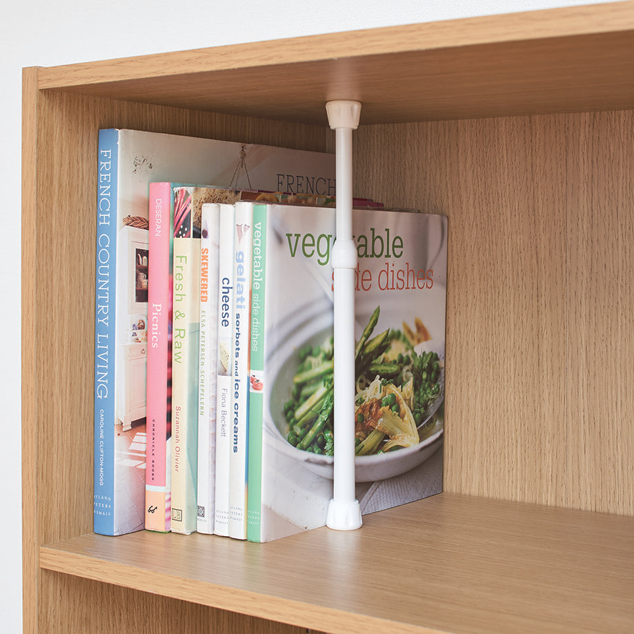 突っ張り棒 隙間収納 ホワイト 耐荷重2kg 幅21〜29.5cm SMP-13